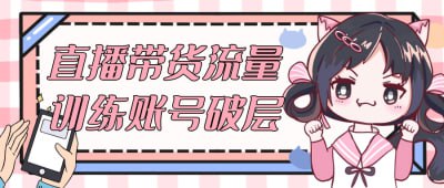 直播带货流量训练账号破层描述
