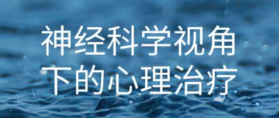 神经科学视角下的心理治疗通过研究大脑的神经机制，您将了解到心理问题产生的生理基础