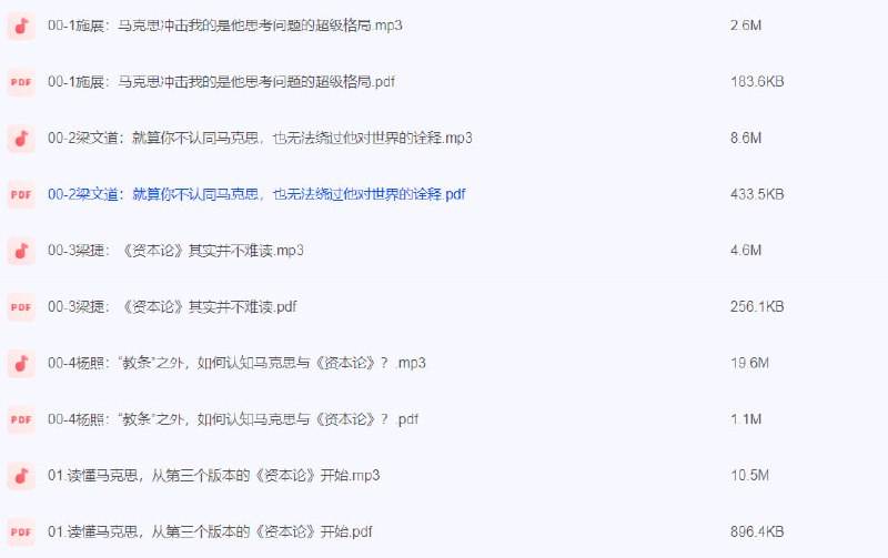 资本论及其创造的世界【完结】​​下载链接